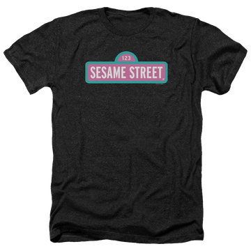 Sesame Street Alt Logo Men's Heather T-Shirt Men's Heather T-Shirt Sesame Street   