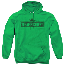 Sesame Street One Color Dark - Pullover Hoodie Pullover Hoodie Sesame Street   