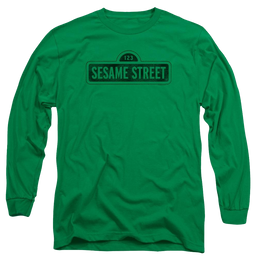 Sesame Street One Color Dark Men's Long Sleeve T-Shirt Men's Long Sleeve T-Shirt Sesame Street   