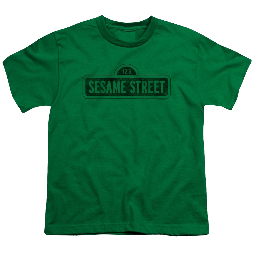 Sesame Street One Color Dark Youth T-Shirt (Ages 8-12) Youth T-Shirt (Ages 8-12) Sesame Street   