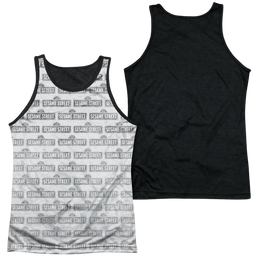 Sesame Street Bw Pattern Men's Black Back Tank Men's Black Back Tank Sesame Street   