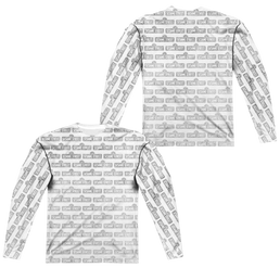 Sesame Street Bw Pattern Men's All-Over Print T-Shirt Men's All-Over Print Long Sleeve Sesame Street   