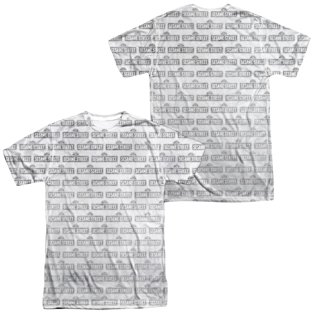 Sesame Street Bw Pattern Men's All Over Print T-Shirt Men's All-Over Print T-Shirt Sesame Street   