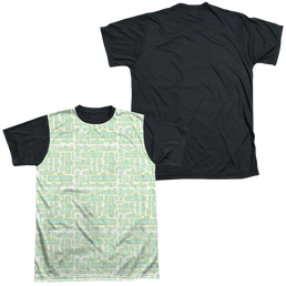 Sesame Street Puzzle Pattern Men's Black Back T-Shirt Men's Black Back T-Shirt Sesame Street   