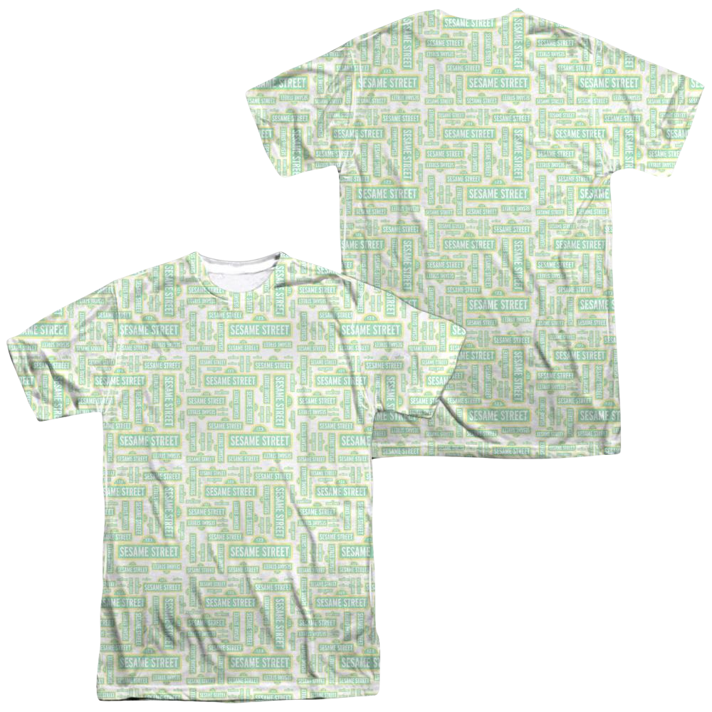 Sesame Street Puzzle Pattern Men's All Over Print T-Shirt Men's All-Over Print T-Shirt Sesame Street   