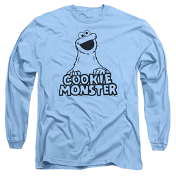 Sesame Street Vintage Cookie Monster Men's Long Sleeve T-Shirt Men's Long Sleeve T-Shirt Sesame Street   