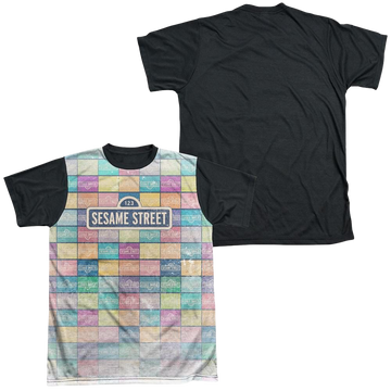 Sesame Street Color Block Men's Black Back T-Shirt Men's Black Back T-Shirt Sesame Street   