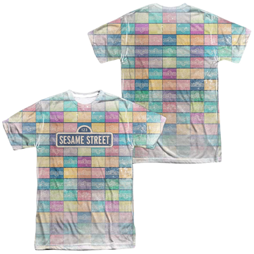 Sesame Street Color Block Men's All Over Print T-Shirt Men's All-Over Print T-Shirt Sesame Street   