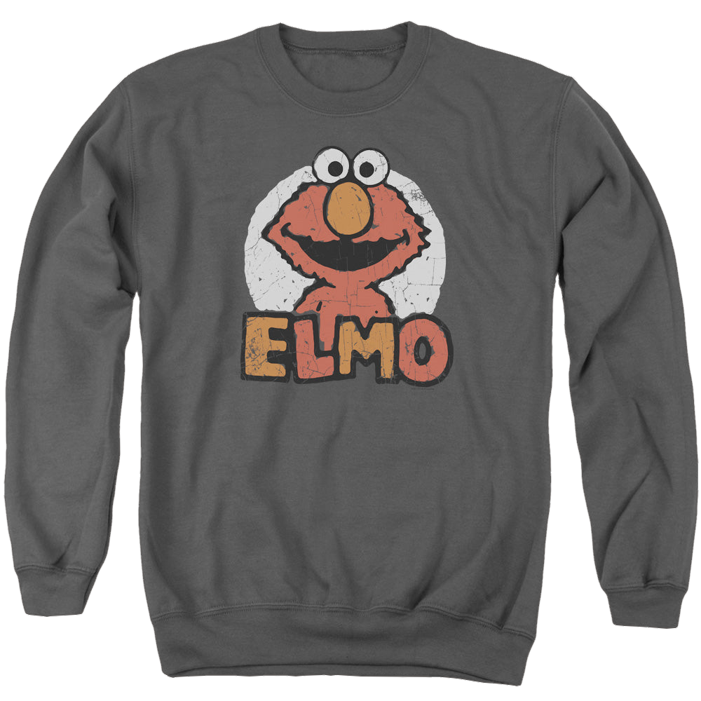 Sesame Street Elmo Name - Men's Crewneck Sweatshirt Men's Crewneck Sweatshirt Sesame Street   