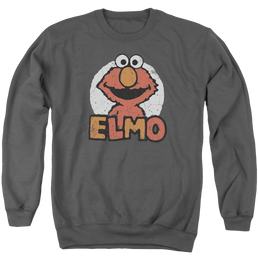 Sesame Street Elmo Name - Men's Crewneck Sweatshirt Men's Crewneck Sweatshirt Sesame Street   