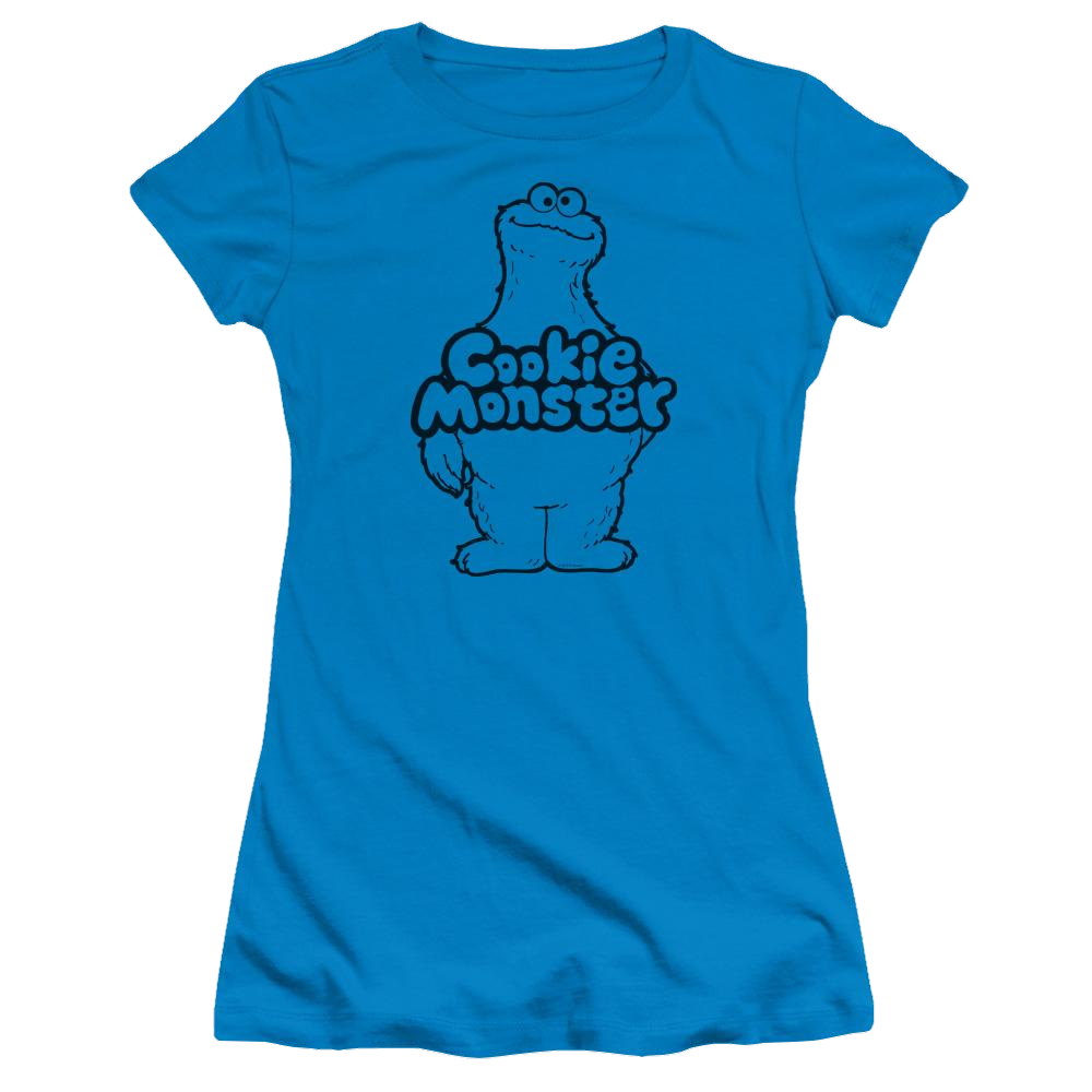 Sesame Street Cookie Body Juniors T-Shirt Juniors T-Shirt Sesame Street   