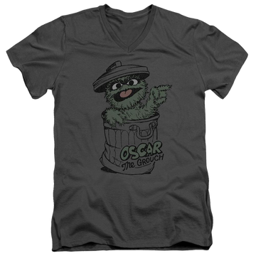 Sesame Street Early Grouch Men's V-Neck T-Shirt Men's V-Neck T-Shirt Sesame Street   