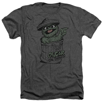 Sesame Street Early Grouch Men's Heather T-Shirt Men's Heather T-Shirt Sesame Street   