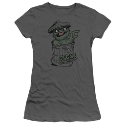 Sesame Street Early Grouch Juniors T-Shirt Juniors T-Shirt Sesame Street   