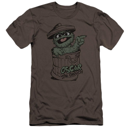 Sesame Street Early Grouch Men's Premium Slim Fit T-Shirt Men's Premium Slim Fit T-Shirt Sesame Street   