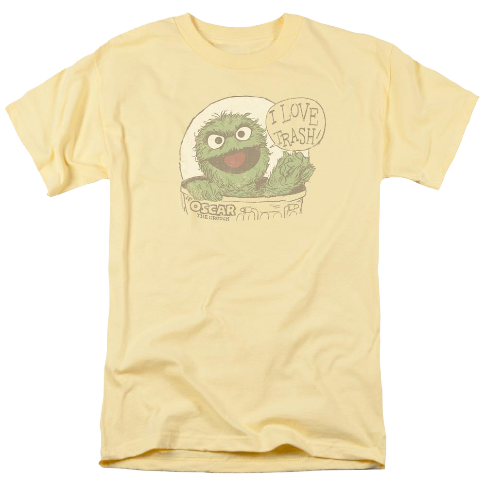 Sesame Street I Love Trash Men's Regular Fit T-Shirt Men's Regular Fit T-Shirt Sesame Street   
