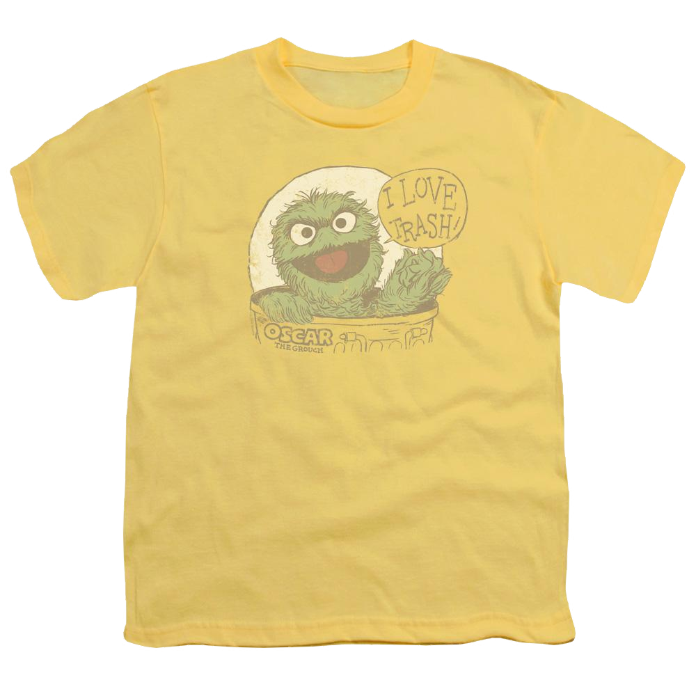 Sesame Street I Love Trash Youth T-Shirt (Ages 8-12) Youth T-Shirt (Ages 8-12) Sesame Street   