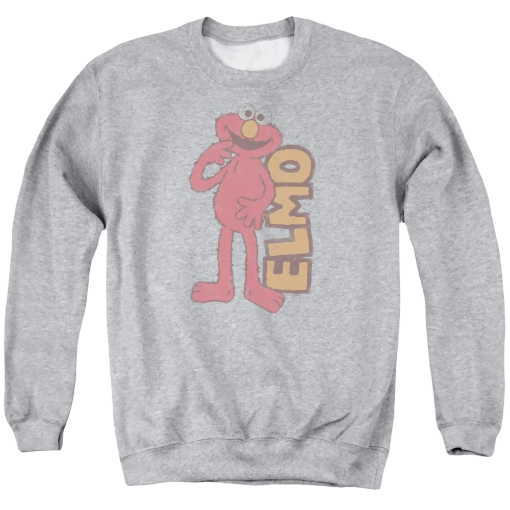 Sesame Street Vintage Elmo Men's Crewneck Sweatshirt Men's Crewneck Sweatshirt Sesame Street   