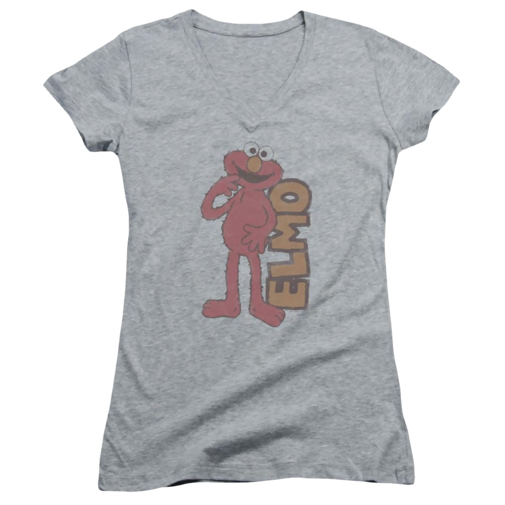 Sesame Street Vintage Elmo Juniors V-Neck T-Shirt Juniors V-Neck T-Shirt Sesame Street   