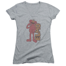 Sesame Street Vintage Elmo Juniors V-Neck T-Shirt Juniors V-Neck T-Shirt Sesame Street   