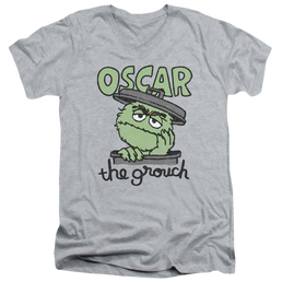 Sesame Street Canned Grouch Men's V-Neck T-Shirt Men's V-Neck T-Shirt Sesame Street   