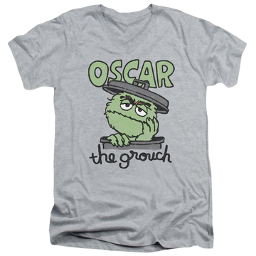 Sesame Street Canned Grouch Men's V-Neck T-Shirt Men's V-Neck T-Shirt Sesame Street   