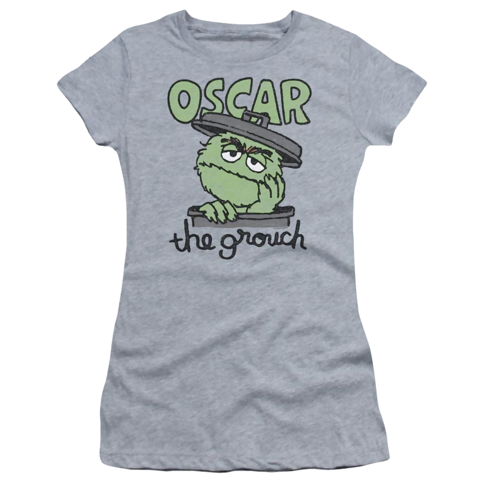 Sesame Street Canned Grouch Juniors T-Shirt Juniors T-Shirt Sesame Street   