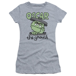 Sesame Street Canned Grouch Juniors T-Shirt Juniors T-Shirt Sesame Street   