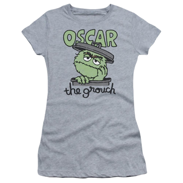 Sesame Street Canned Grouch Juniors T-Shirt Juniors T-Shirt Sesame Street   