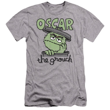 Sesame Street Canned Grouch Men's Premium Slim Fit T-Shirt Men's Premium Slim Fit T-Shirt Sesame Street   