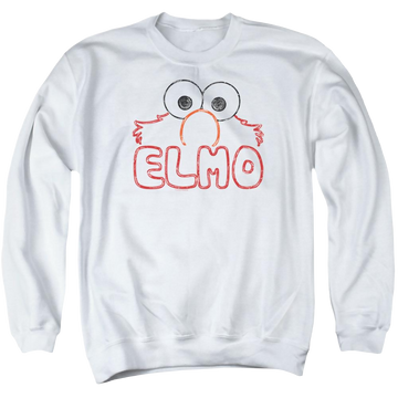 Sesame Street Elmo Letters Men's Crewneck Sweatshirt Men's Crewneck Sweatshirt Sesame Street   