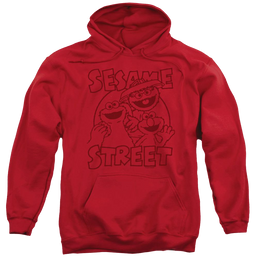 Sesame Street Group Crunch Pullover Hoodie Pullover Hoodie Sesame Street   