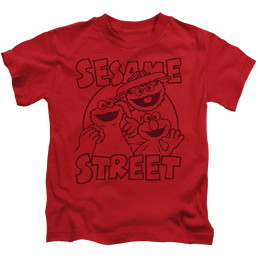 Sesame Street Group Crunch Kid's T-Shirt (Ages 4-7) Kid's T-Shirt (Ages 4-7) Sesame Street   