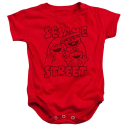 Sesame Street Group Crunch Baby Bodysuit Baby Bodysuit Sesame Street   