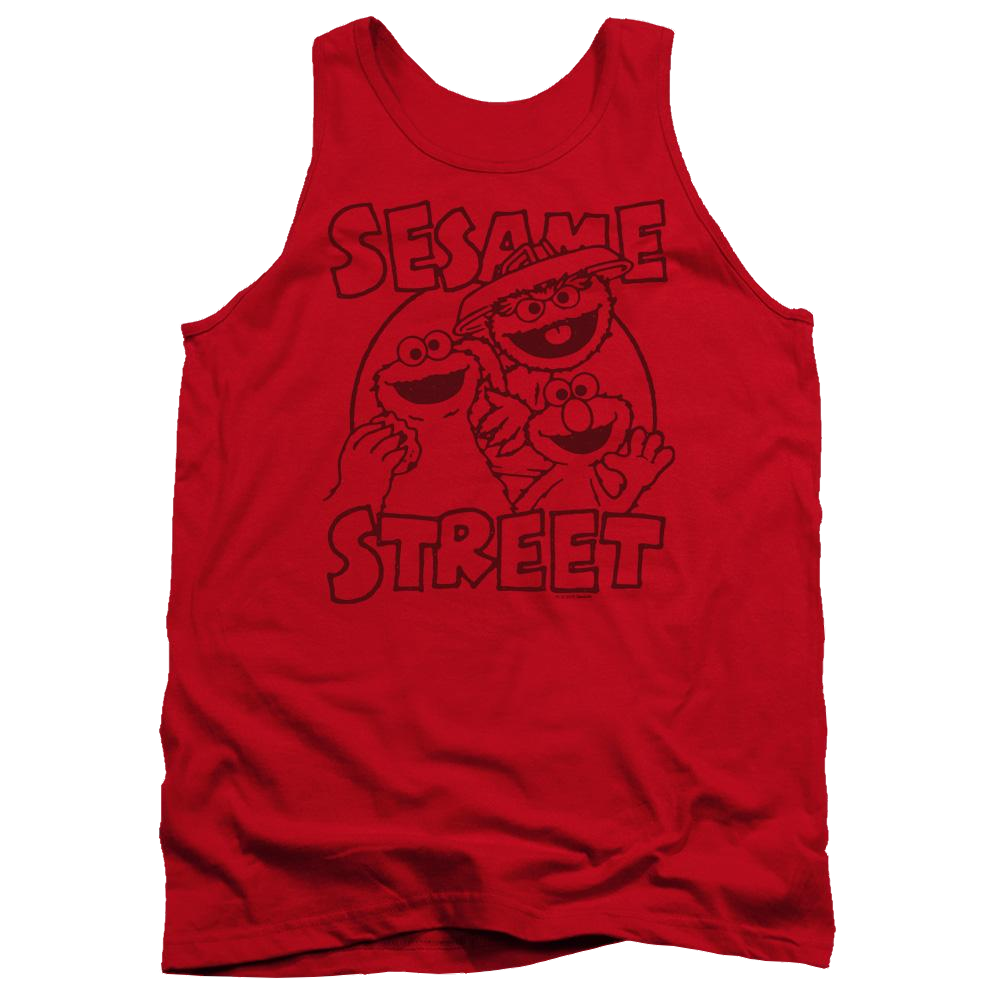 Sesame Street Group Crunch Men's Tank Men's Tank Sesame Street   