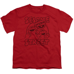 Sesame Street Group Crunch Youth T-Shirt (Ages 8-12) Youth T-Shirt (Ages 8-12) Sesame Street   