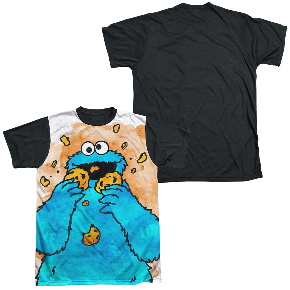 Sesame Street Cookie Crumbs Men's Black Back T-Shirt Men's Black Back T-Shirt Sesame Street   