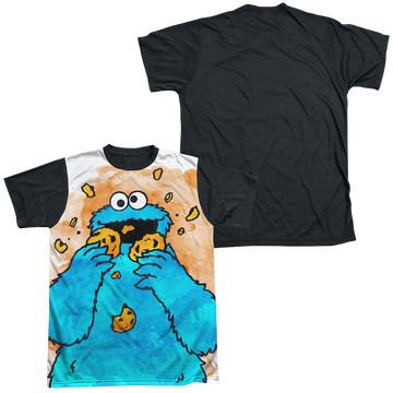 Sesame Street Cookie Crumbs Men's Black Back T-Shirt Men's Black Back T-Shirt Sesame Street   