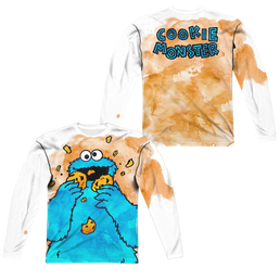 Sesame Street Cookie Crumbs Men's All-Over Print T-Shirt Men's All-Over Print Long Sleeve Sesame Street   
