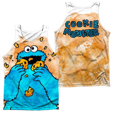 Sesame Street Cookie Crumbs Men's All Over Print Tank Men's All Over Print Tank Sesame Street   