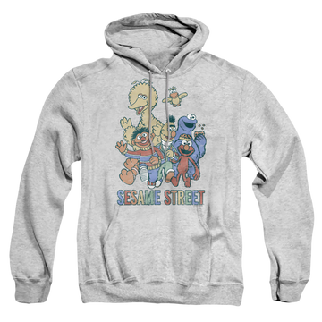 Sesame Street Colorful Group - Pullover Hoodie Pullover Hoodie Sesame Street   