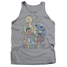 Sesame Street Colorful Group Men's Tank Men's Tank Sesame Street   