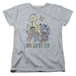Sesame Street Colorful Group Women's T-Shirt Women's T-Shirt Sesame Street   