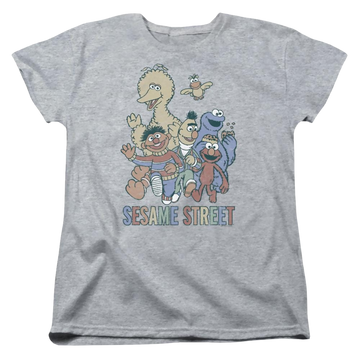 Sesame Street Colorful Group Women's T-Shirt Women's T-Shirt Sesame Street   