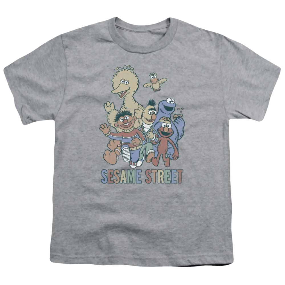 Sesame Street Colorful Group Youth T-Shirt (Ages 8-12) Youth T-Shirt (Ages 8-12) Sesame Street   