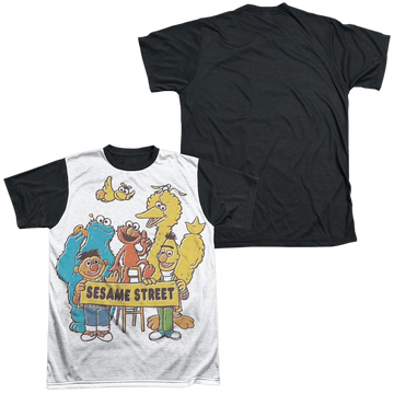 Sesame Street Block Party Men's Black Back T-Shirt Men's Black Back T-Shirt Sesame Street   