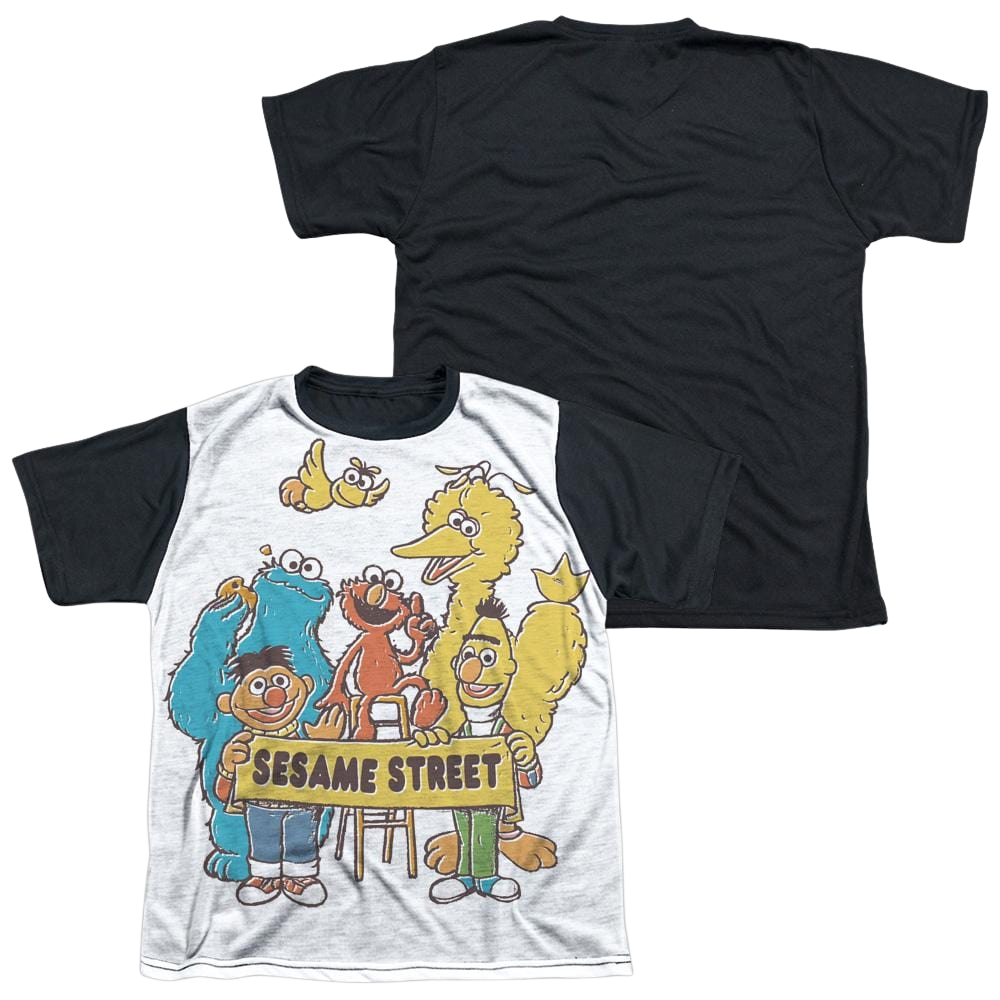 Sesame Street Block Party Youth Black Back T-Shirt (Ages 8-12) Youth Black Back T-Shirt (Ages 8-12) Sesame Street   
