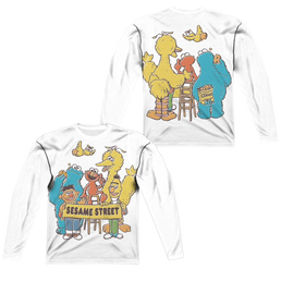Sesame Street Block Party Men's All-Over Print T-Shirt Men's All-Over Print Long Sleeve Sesame Street   