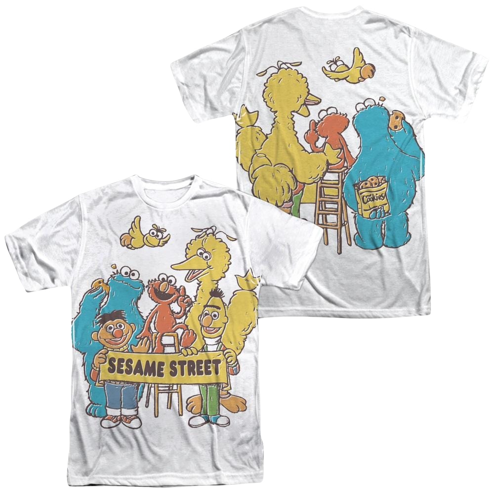 Sesame Street Block Party Men's All Over Print T-Shirt Men's All-Over Print T-Shirt Sesame Street   