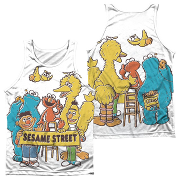 Sesame Street Block Party Men's All Over Print Tank Men's All Over Print Tank Sesame Street   